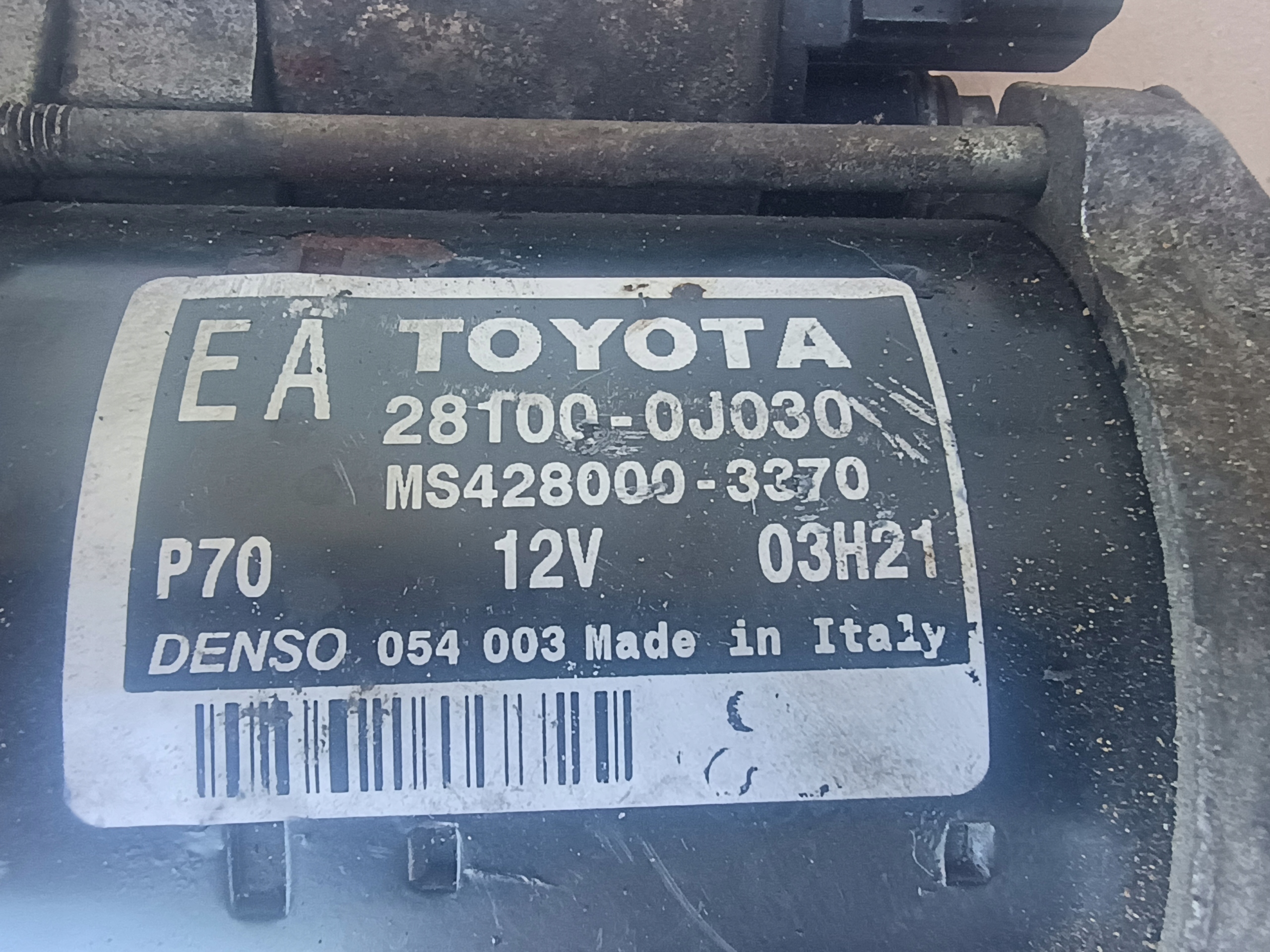 starter 28100-0J030 TOYOTA
