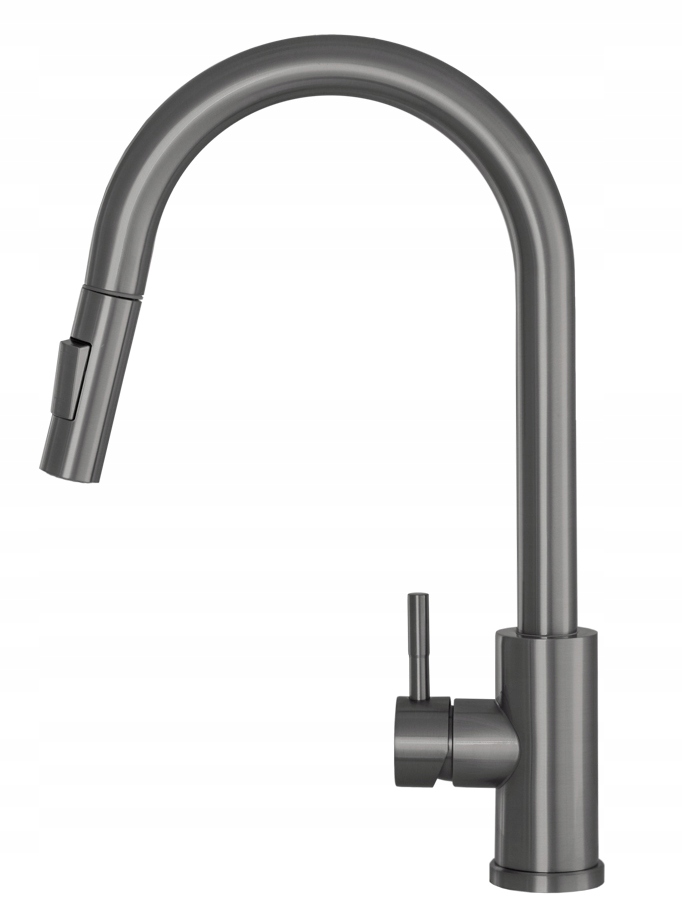 Kuchynská Batéria Gun Grey Metalíza Výsuvná Výtoková Kohútiková Oceľ Snake Slim