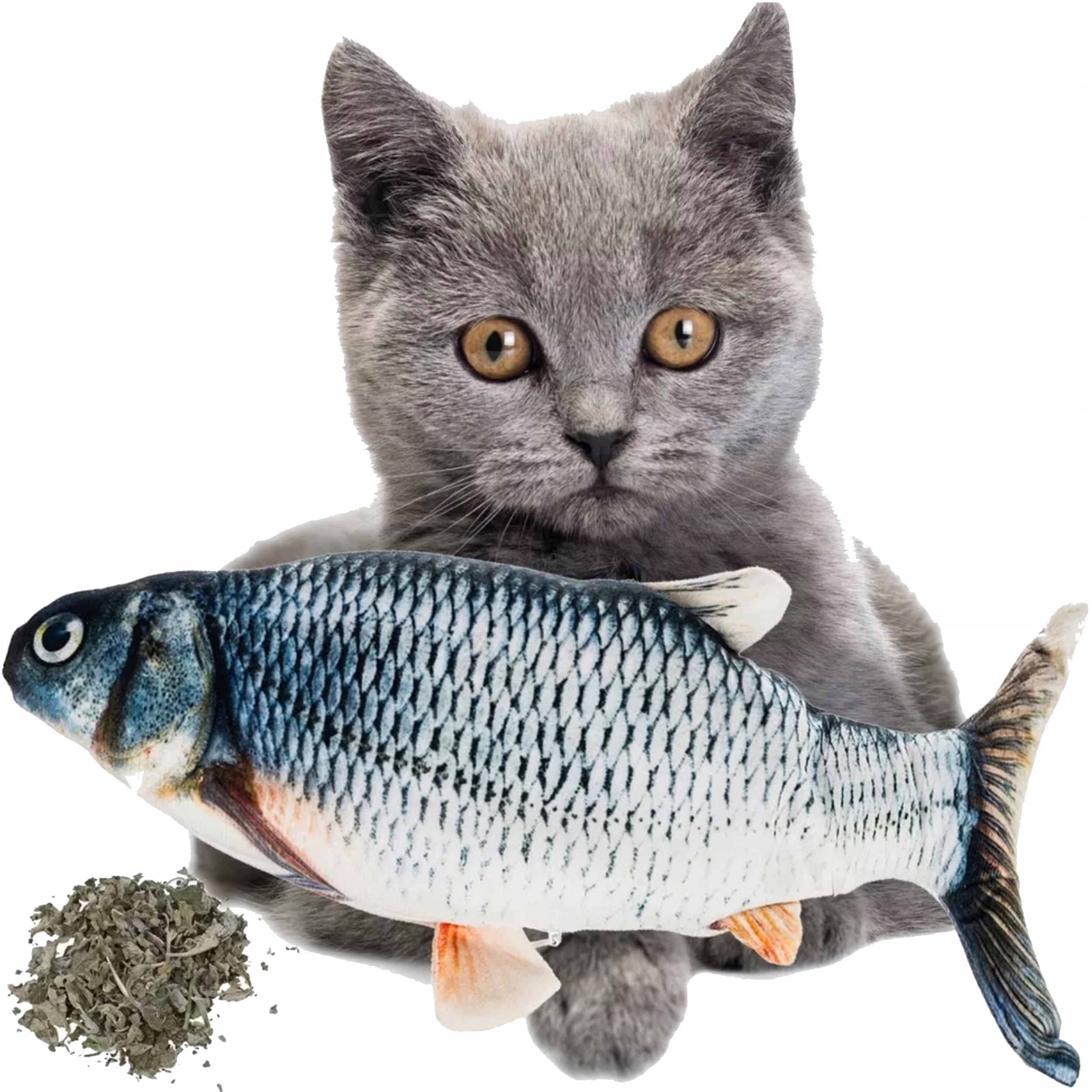 

Zabawka dla Kota Duża 21 cm Rybka z Kocimiętką.