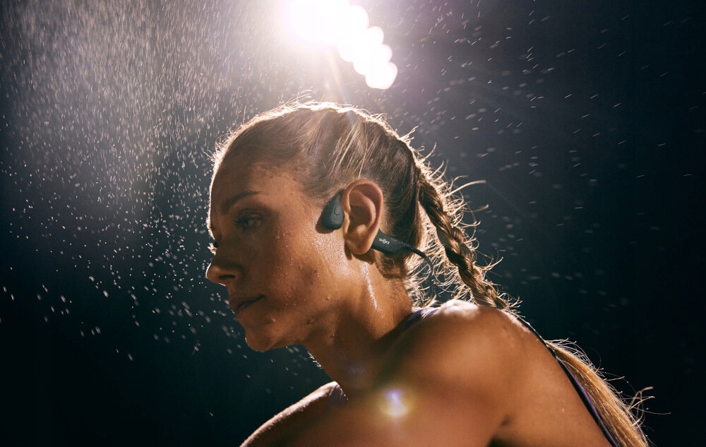 Słuchawki kostne do biegania SHOKZ OpenRun Pro Kolor dominujący czarny