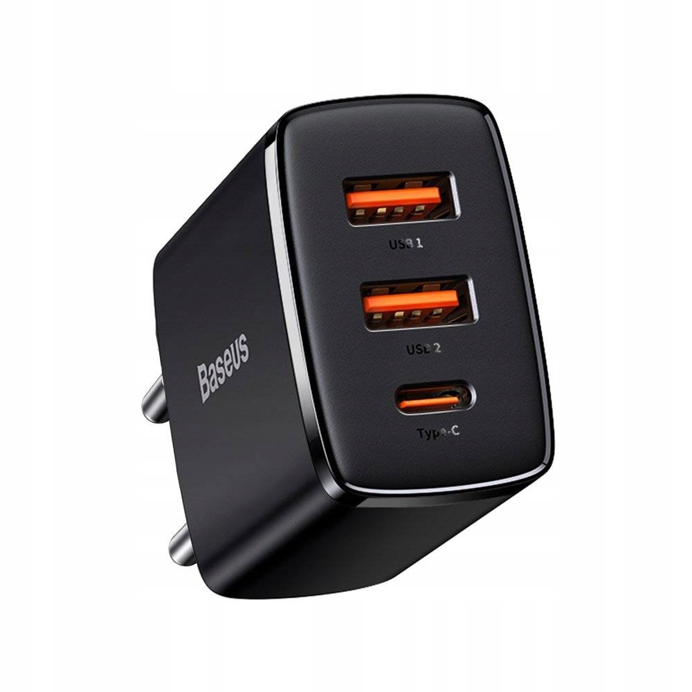

Baseus ładowarka sieciowa 2x Usb Usb Typ C 30W