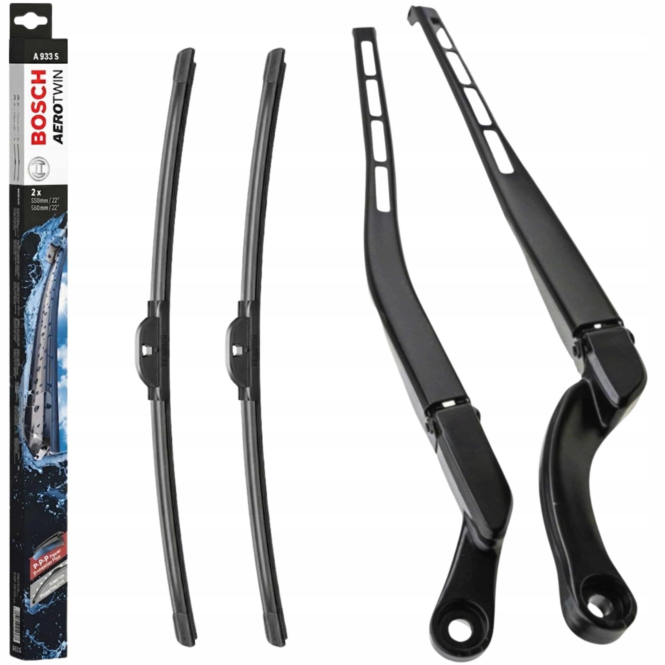 Stěrače Bosch Rameno stěračů Set Audi A4 B6 B7 2000-2007