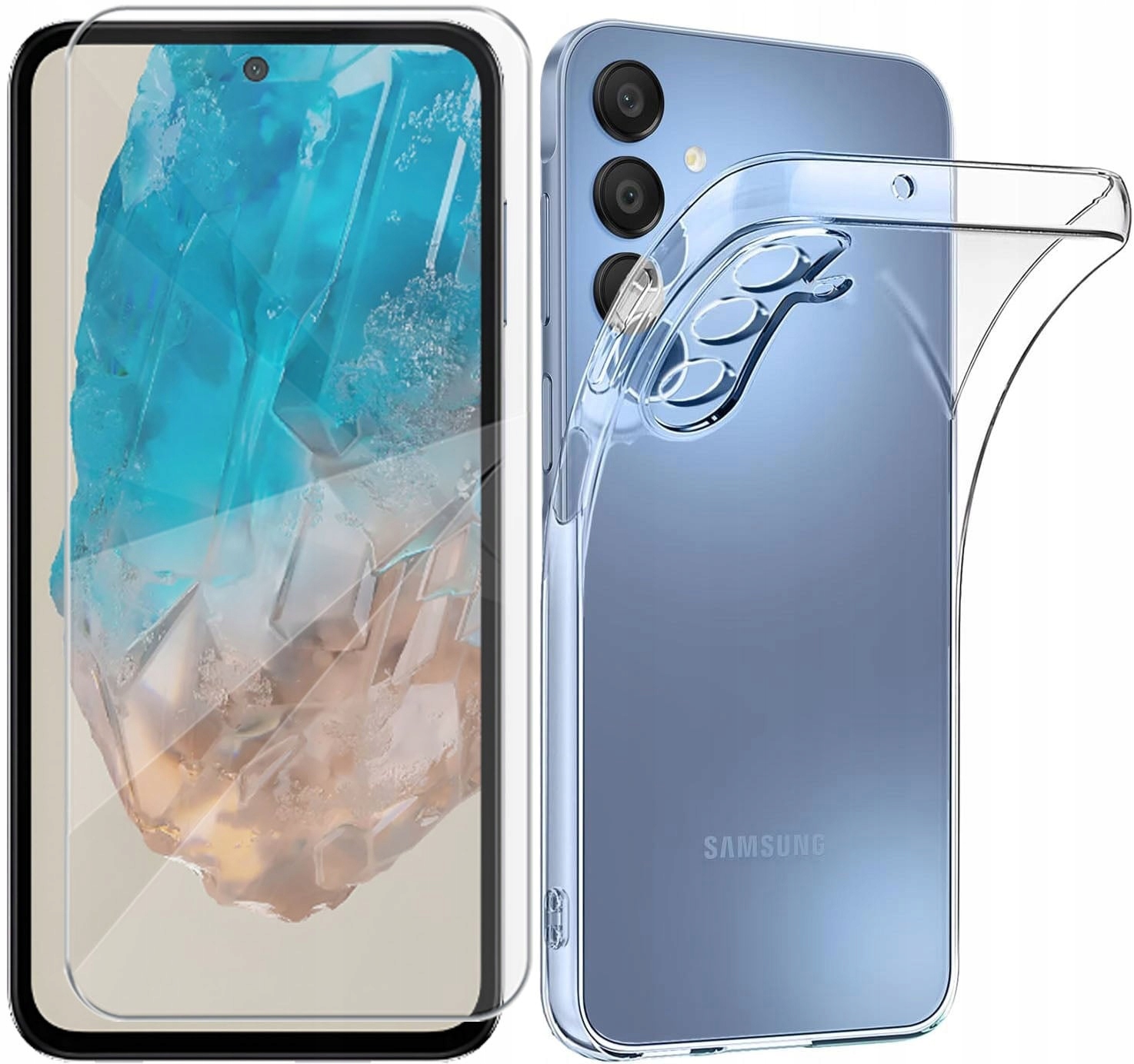 Etui Przezroczyste Szkło Hartowane 9H Do Samsung Galaxy M35 5G