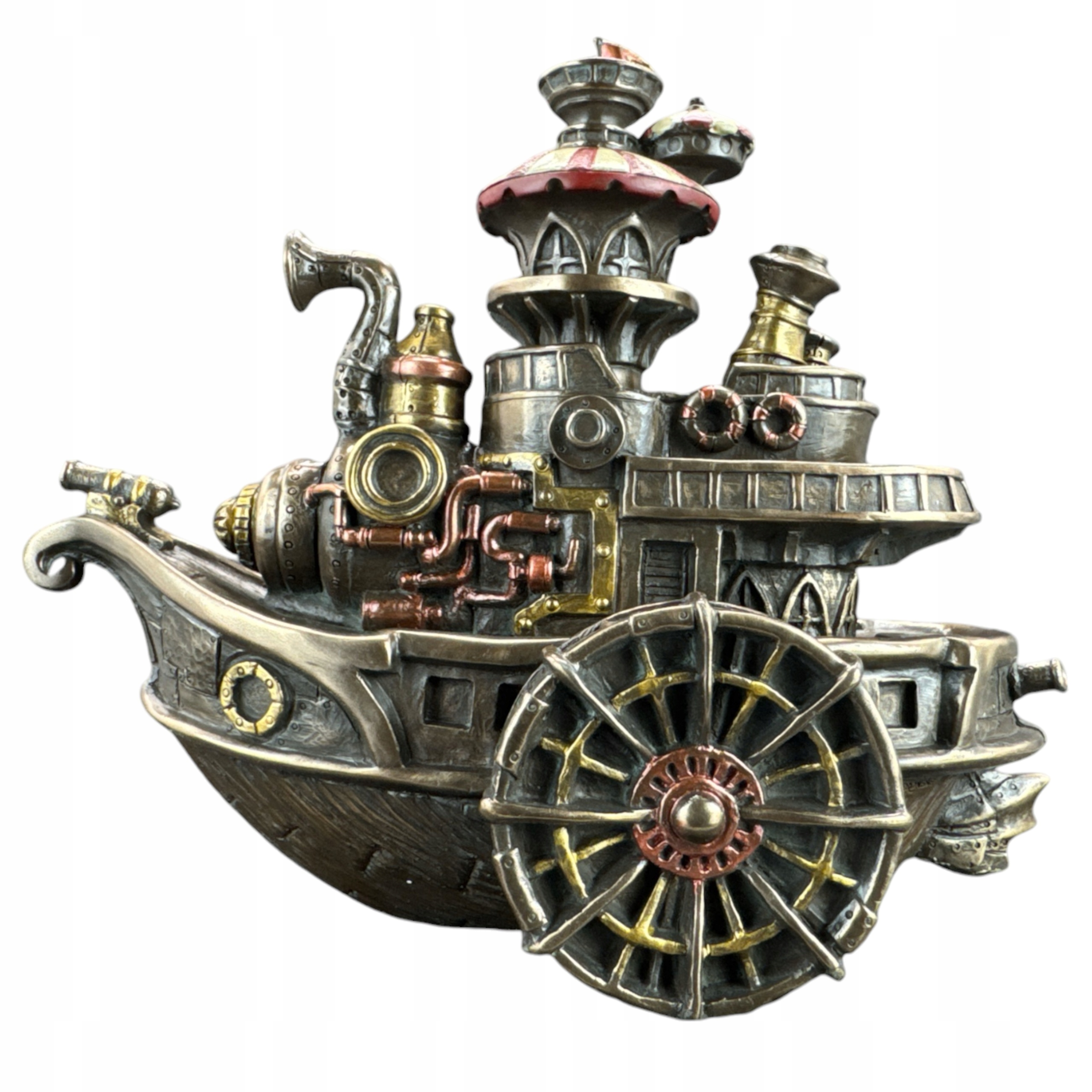 Socha Figurka Gondola loď Steampunk Veronese WU77254A4 darček