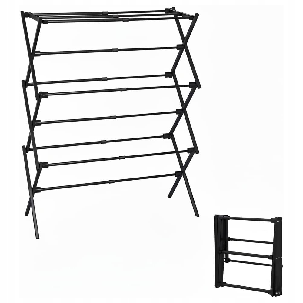 Levně Sušák Na Prádlo Balkonová Zahradní Skládací 6-ÚROVŇOVÁ Silná Nastavitelná