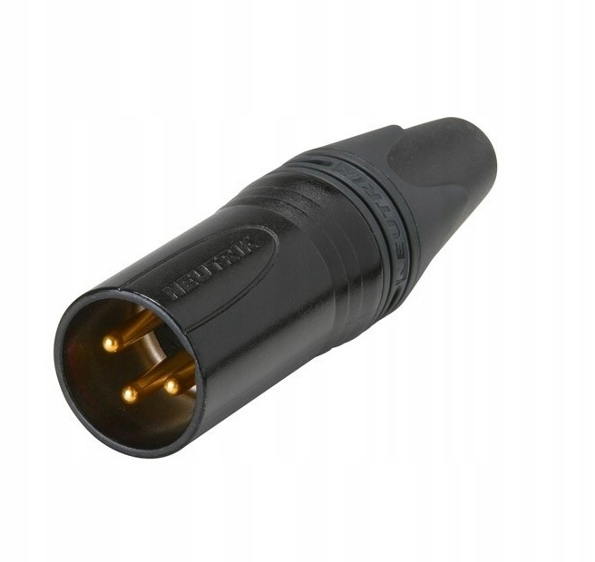 

Neutrik NC3MXX-B złącze kablowe męskie złocone