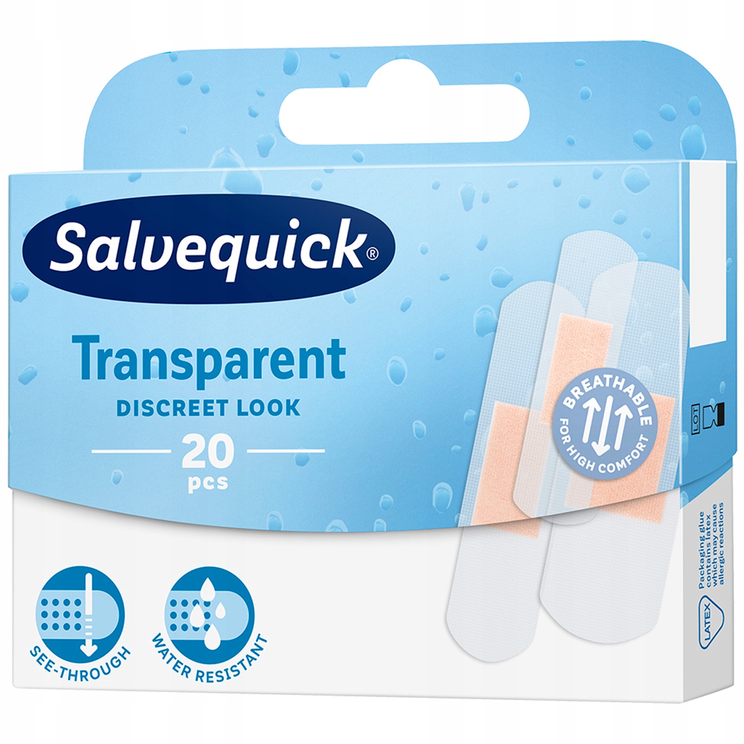 

Salvequick plastry Transparent 20 szt. bezbarwne