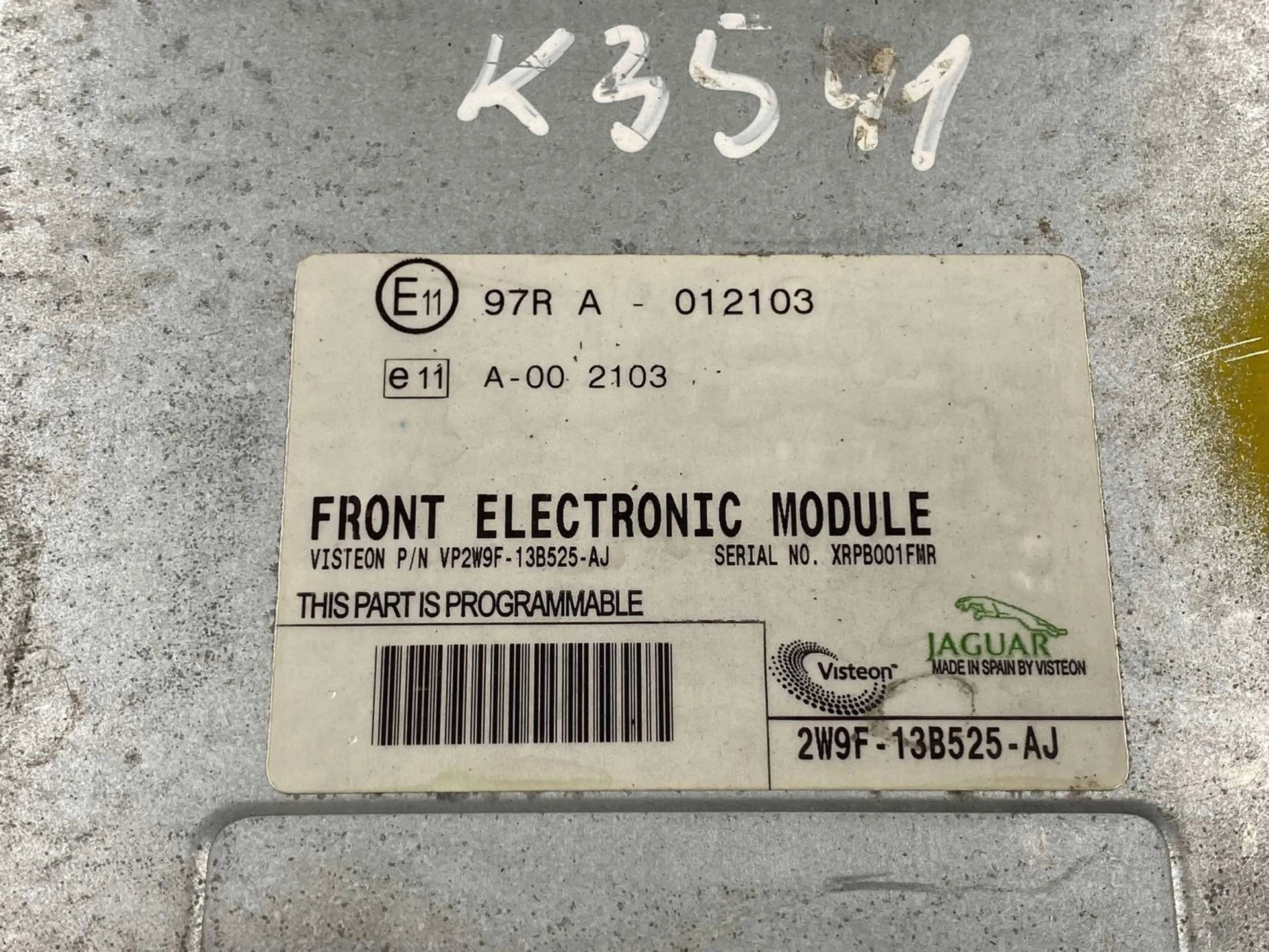 comfort control unit front Jaguar XJ 3 X350 2004 2W9F-13B525-AJ