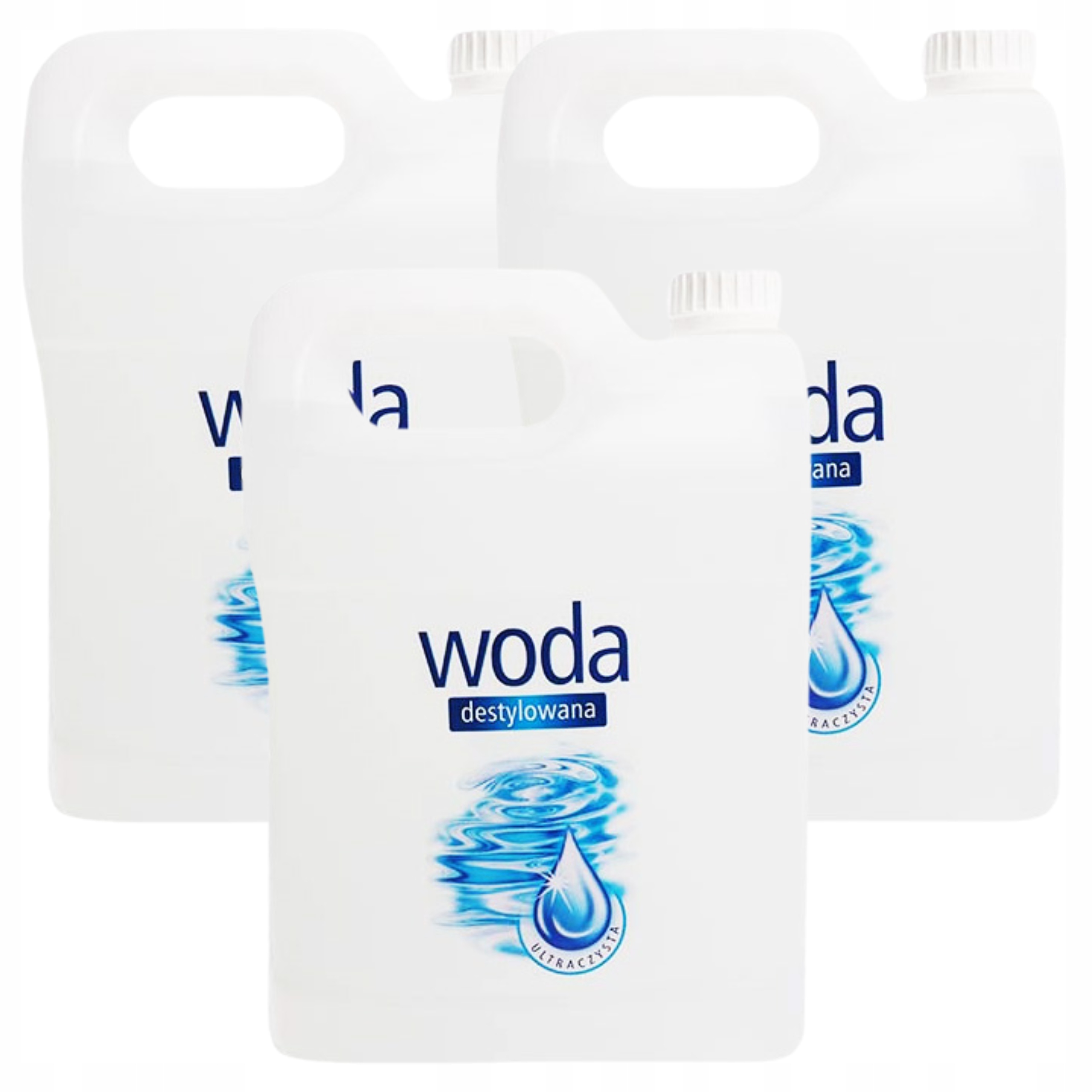 WODA DESTYLOWANA ULTRA CZYSTA DO ŻELAZKA 5L KAMIX ZESTAW 3 SZT