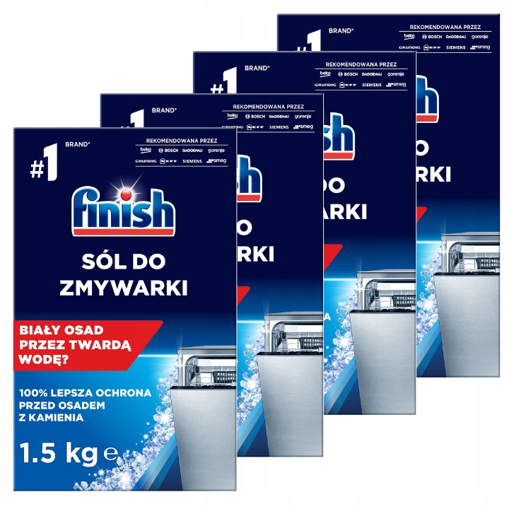 

Finish Sól Ochronna do Zmywarki 4x1,5 kg