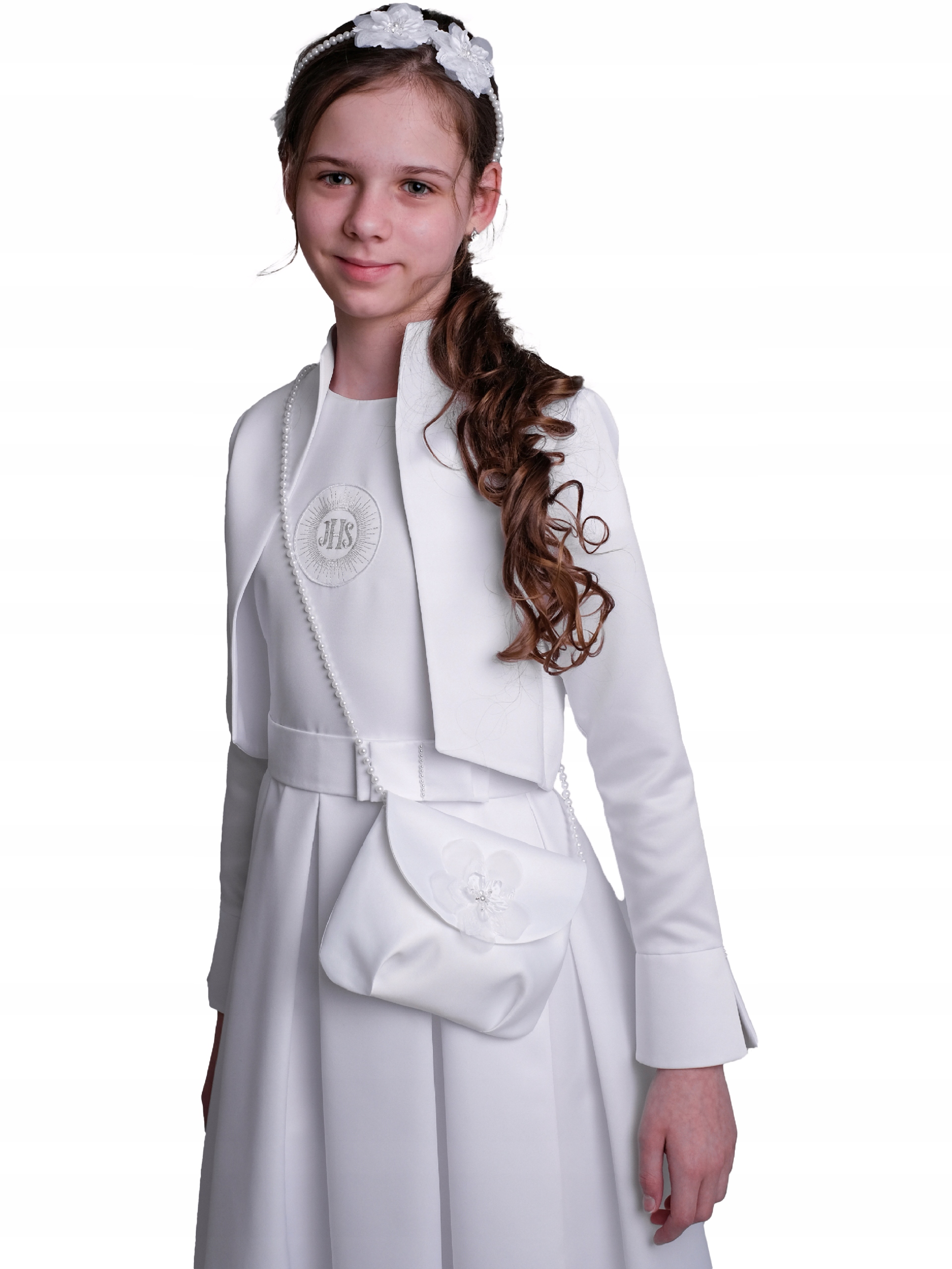 Torebka komunijna listonoszka - pojedynczy kwiat Okazje komunia