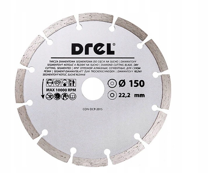 DREL TARCZA DIAMENTOWA SEGMENTOWA 150 mm X 22.2