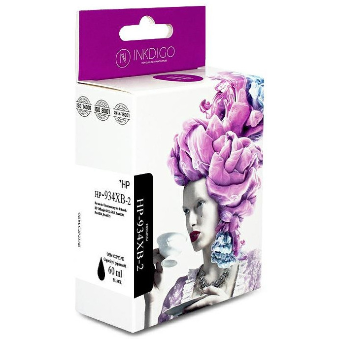 Tusz Inkdigo (HP-934XB-2) czarny 55ml zamiennik Hp