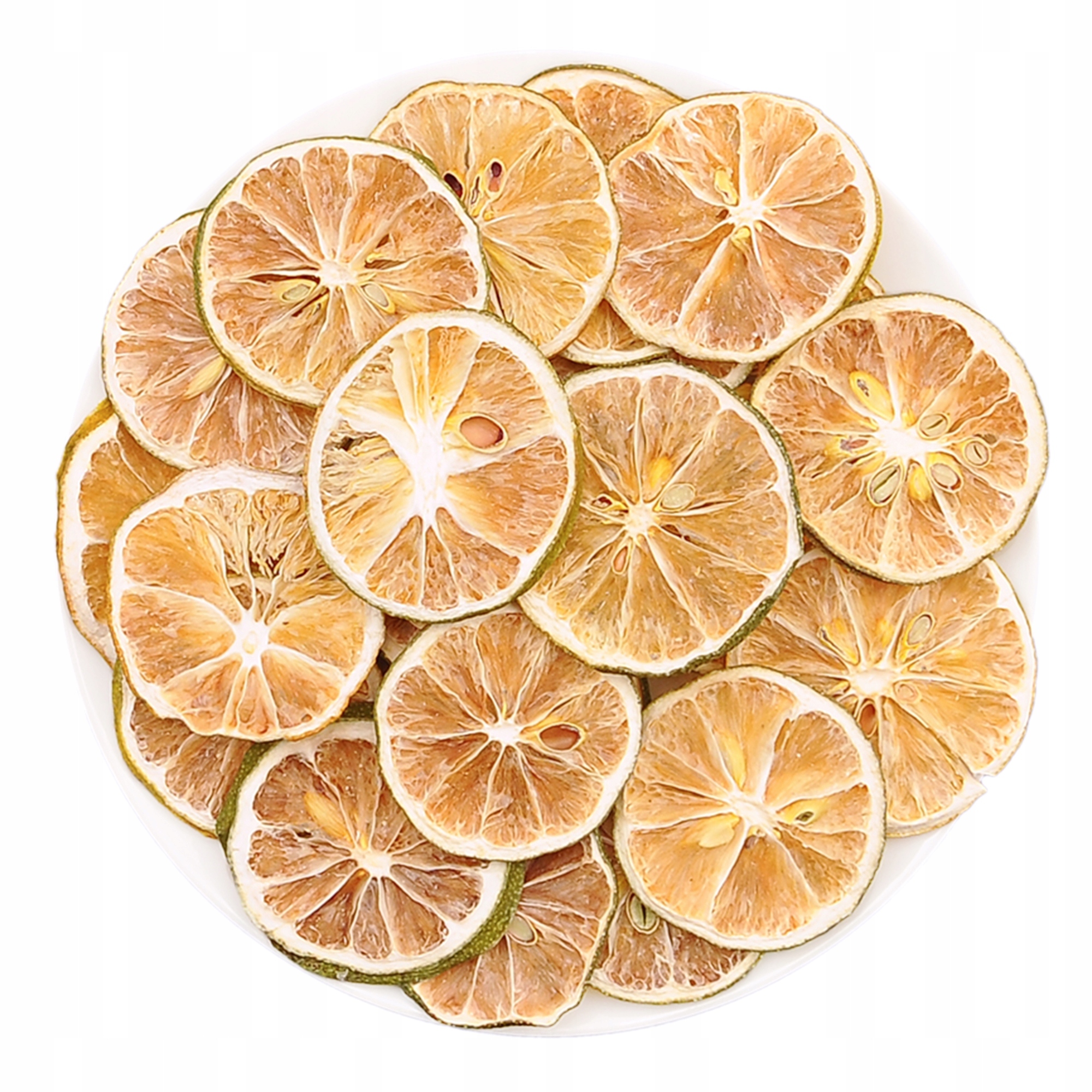 Levně Limetka Sušená v plátcích Tenké citrusové plody Jedlé do nápojů 1 kg