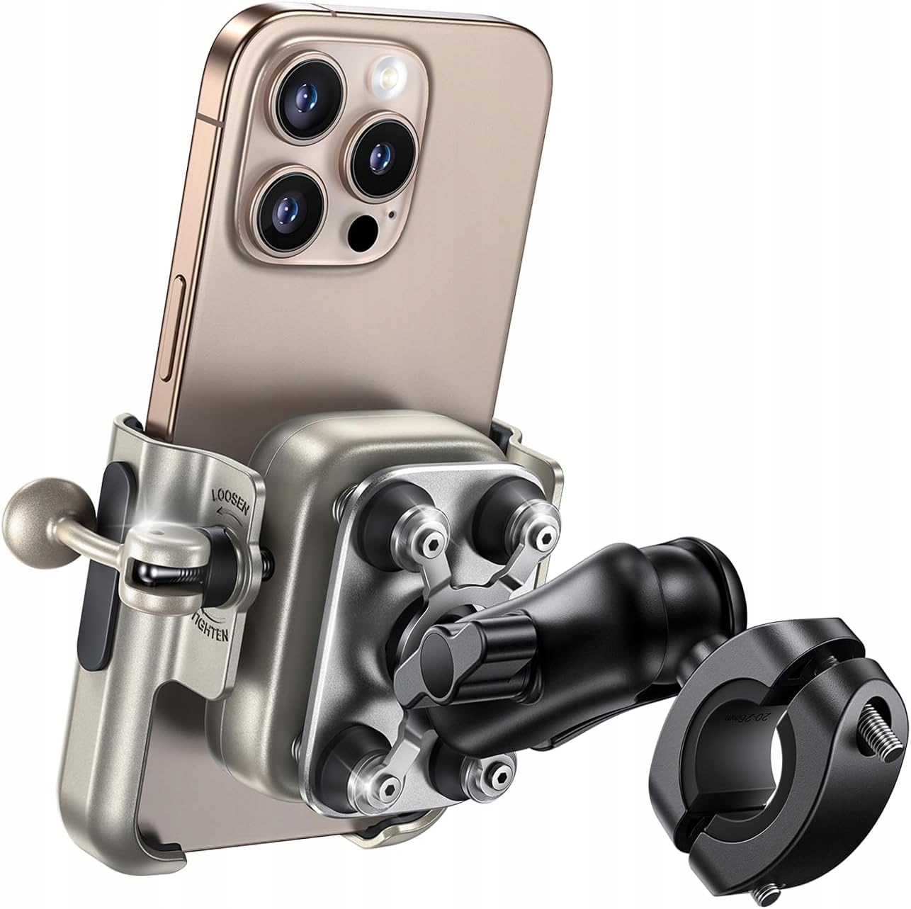 Lamicall BCSP02 Držák na motocykl pro telefon, antivibrační, kovový, 360°