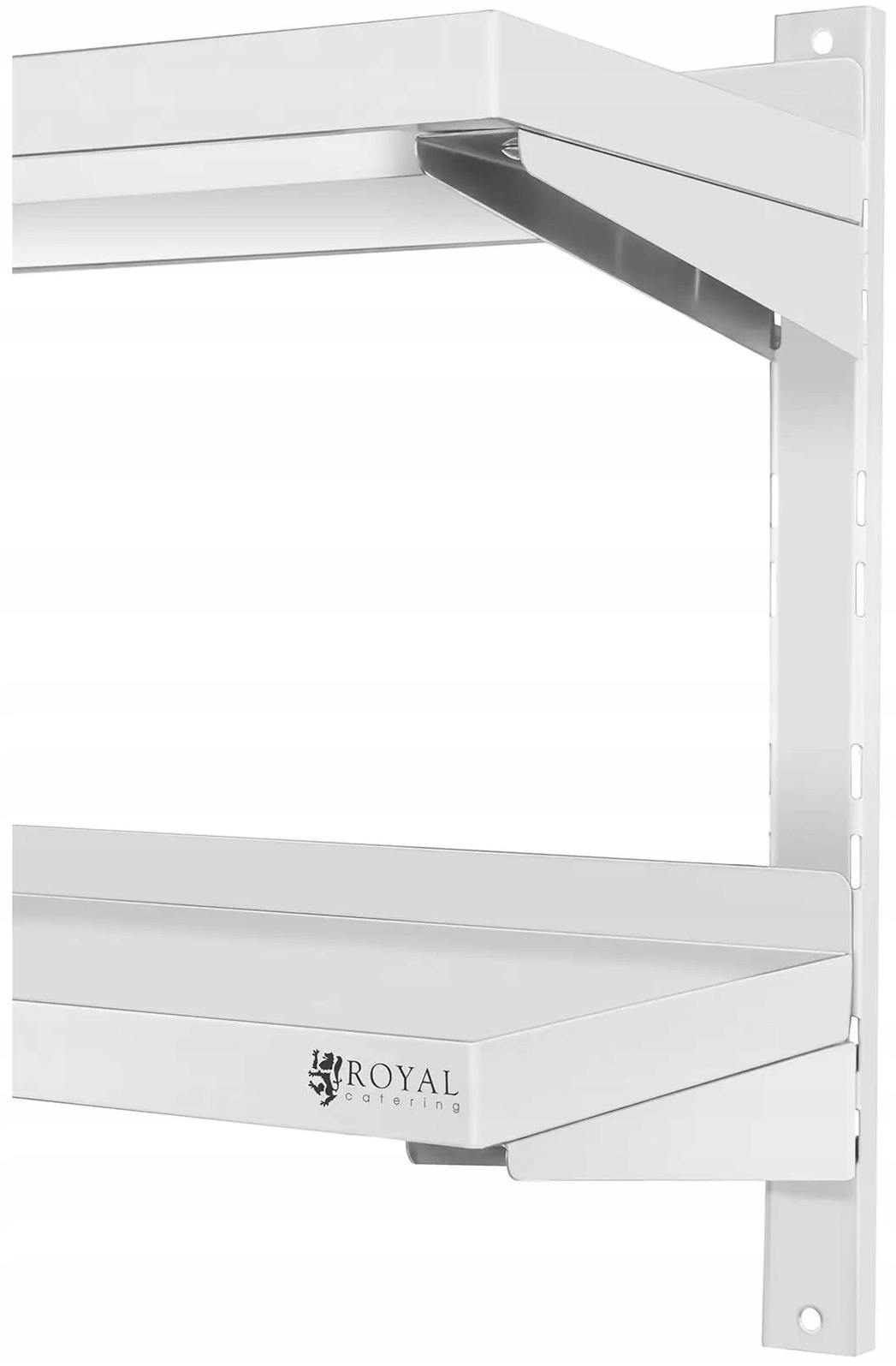 Półka wisząca - 160 cm - 2 blaty ROYAL CATERING RCWR-1600.4 10011463