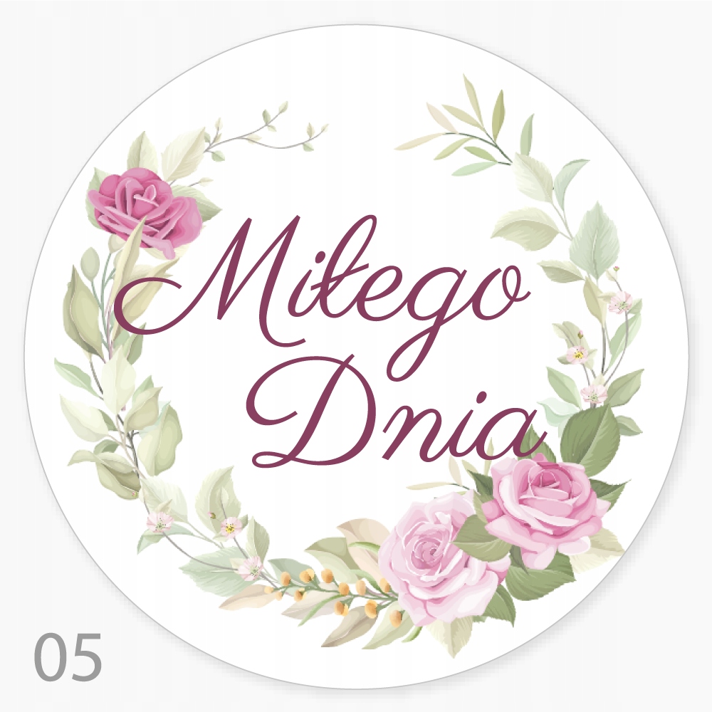 

Naklejki Miłego Dnia Upominek List 48 szt