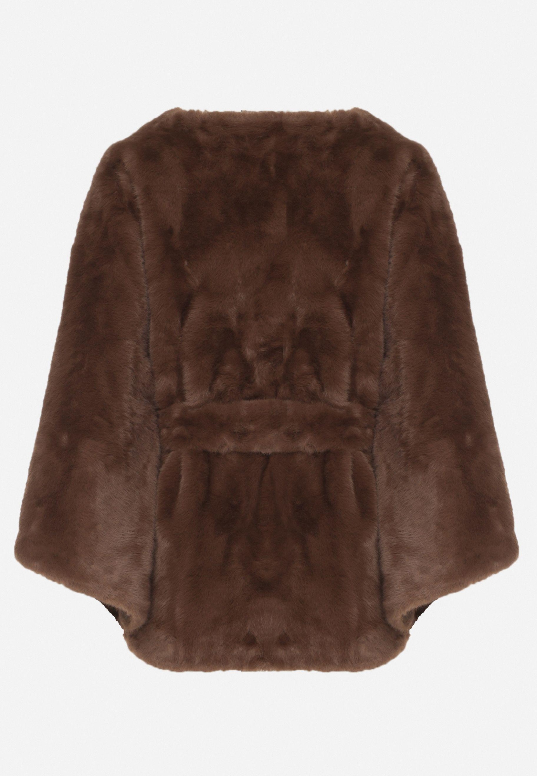 Renee Brązowe Ponczo damski