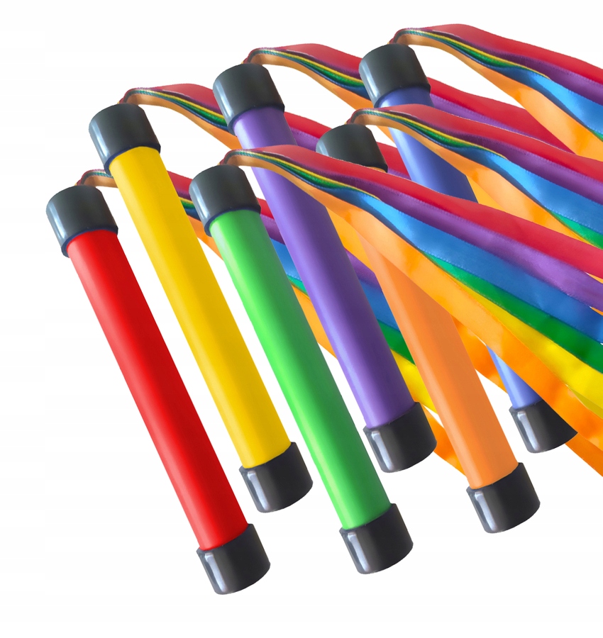 

Różdżka gimnastyczna ze wstążkami 6 szt.