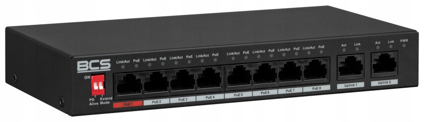 Bcs -L-SP0802G(2) 10portový PoE switch Bcs