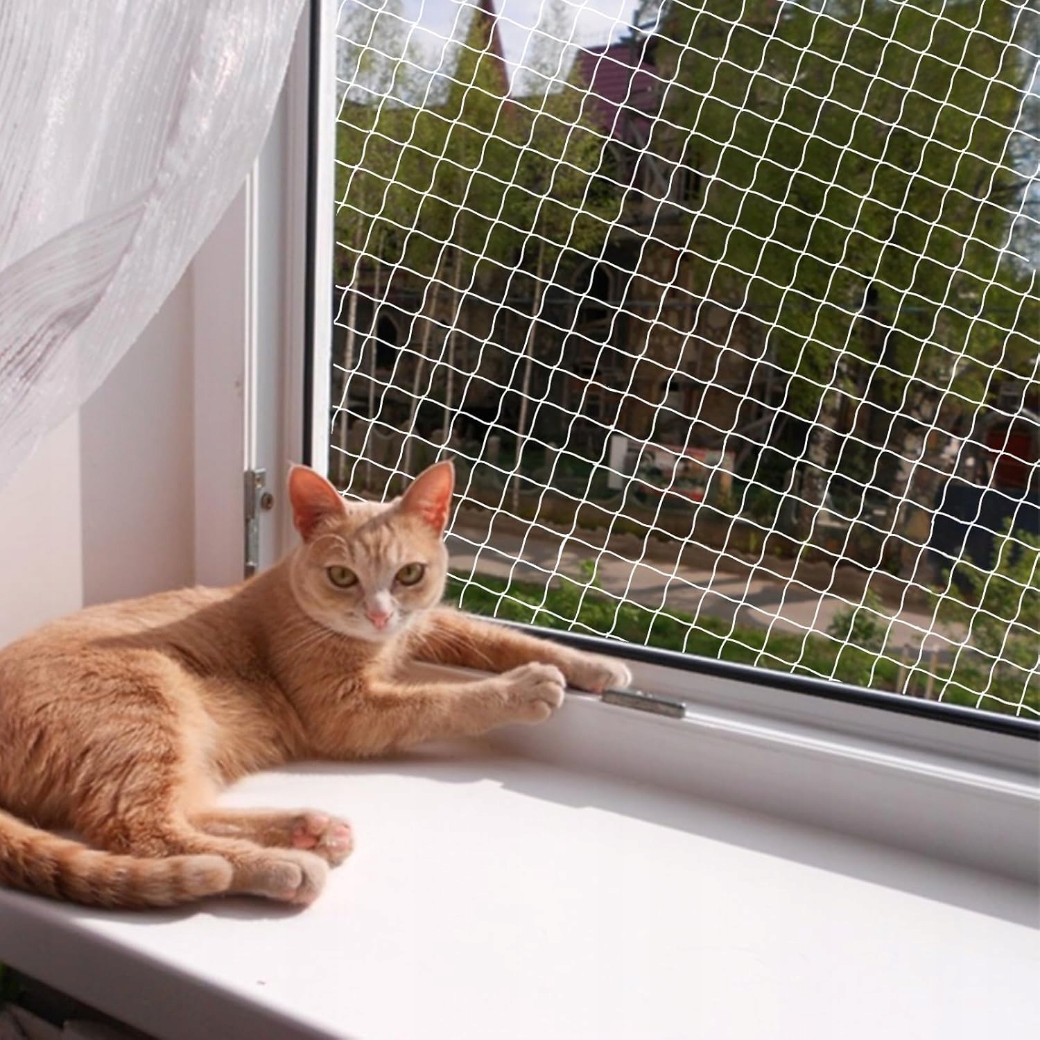 Ochranná Síť Pro Kočky 8x3 m Na Okna A Balkon Trvanlivá A Bezpečná Ochrana