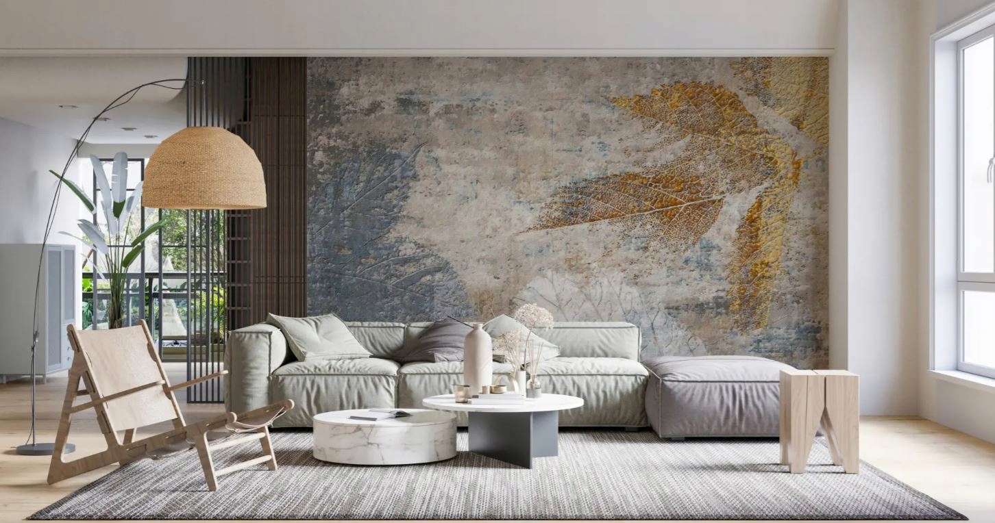 Fototapeta Odtlačok listov 380x245 vlies 230 g