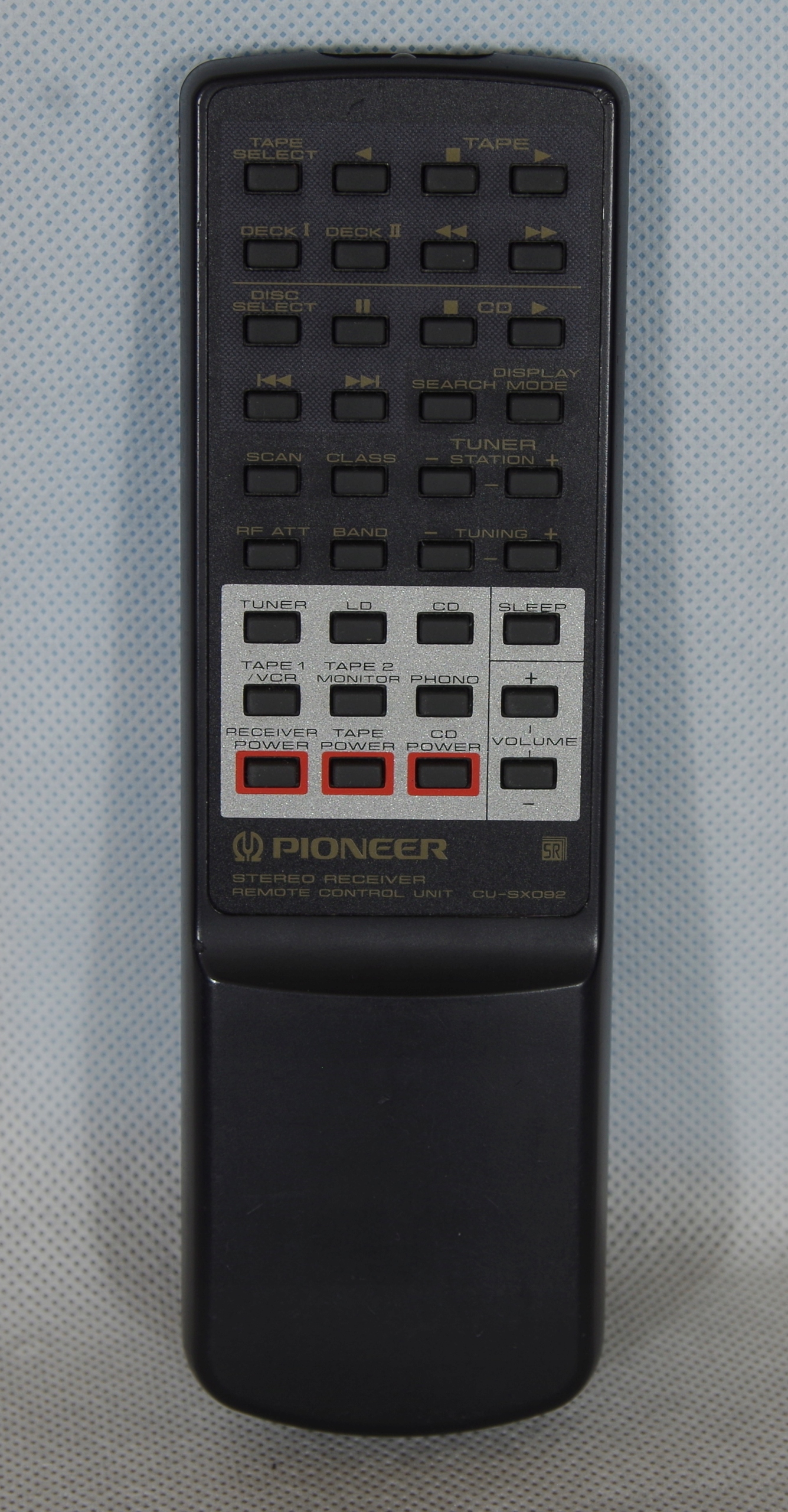Pioneer CU-SX092, Oryginalny Pilot, systemowy (nr2