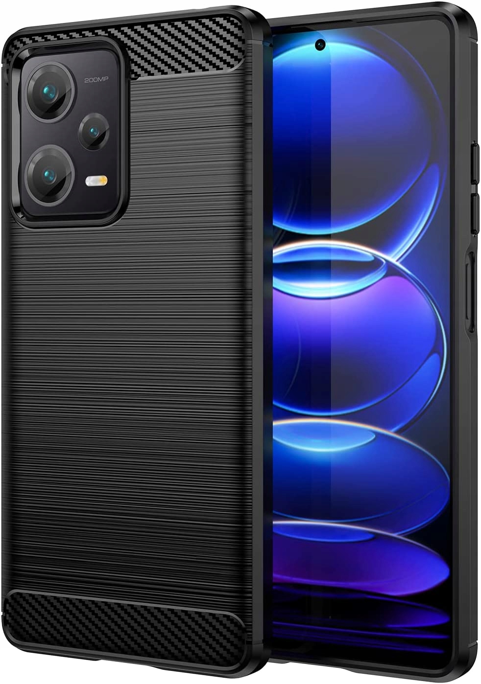 

Etui Pancerne Karbon Do Redmi Note 12 Pro Szkło