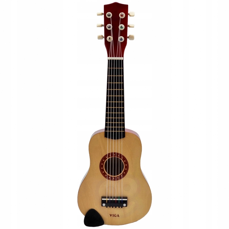 

Gitara Drewniana dla dzieci Naturalna 6 strun 21'