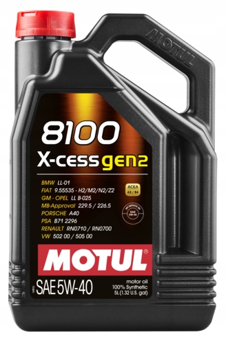 

Motul 8100 X-Cess GEN2 5L LL01 Bmw Nowa Wersja