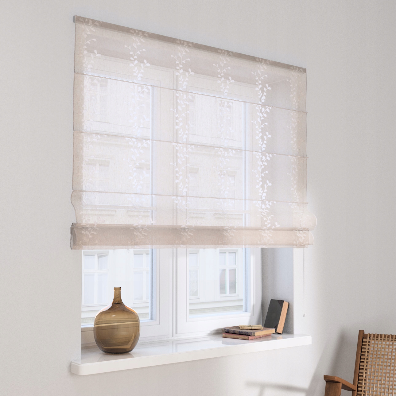 Hotová římská roleta Capri 80x160 cm bílá