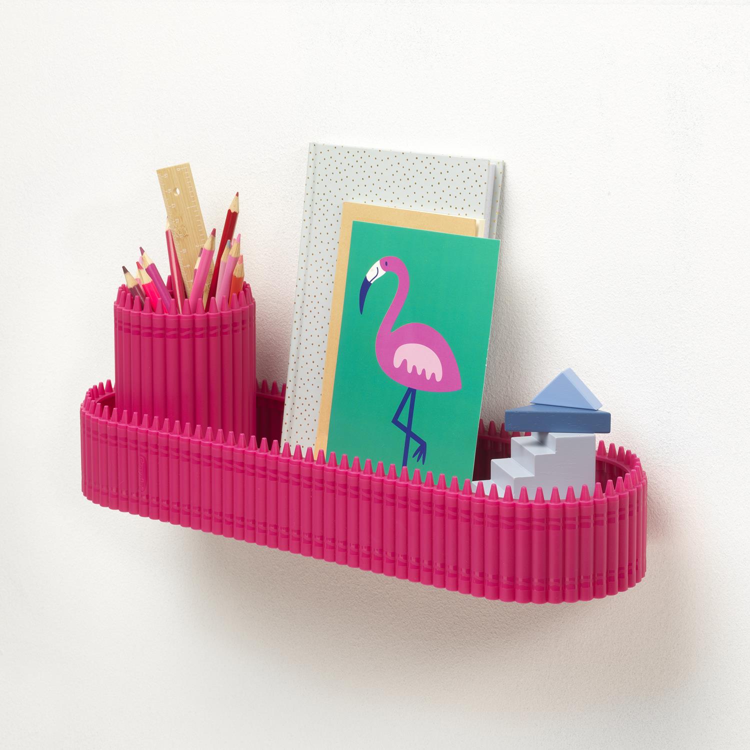 WISZĄCA PÓŁKA ŚCIENNA NA DROBIAZKI CRAYOLA 40 CM Marka Crayola