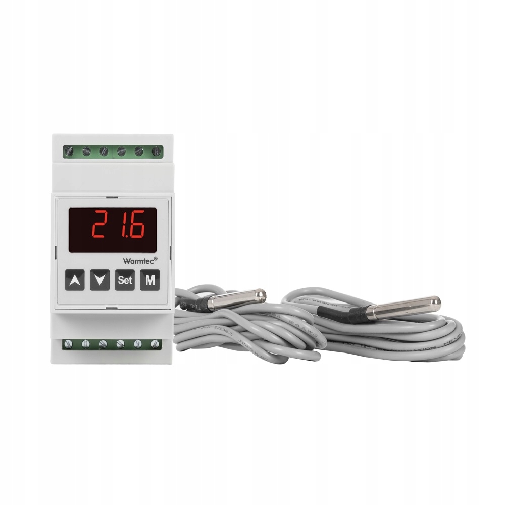 Regulator temperatury termostat sterownik na szynę Din 230V Warmtec 16/16A