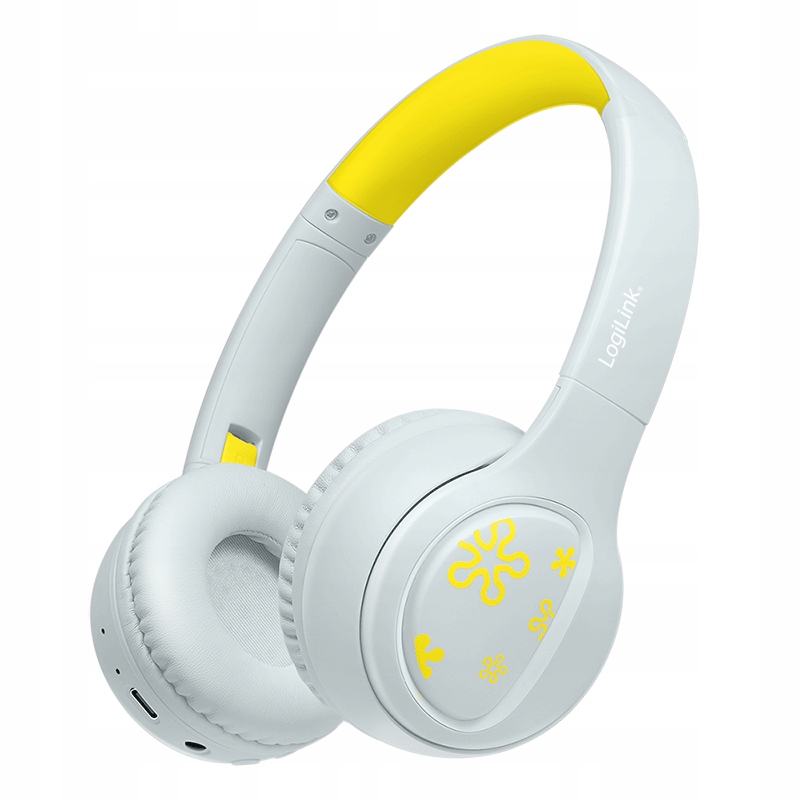 Bezdrátová sluchátka do uší Pro Děti Šedá s mikrofonem Skládací Bt