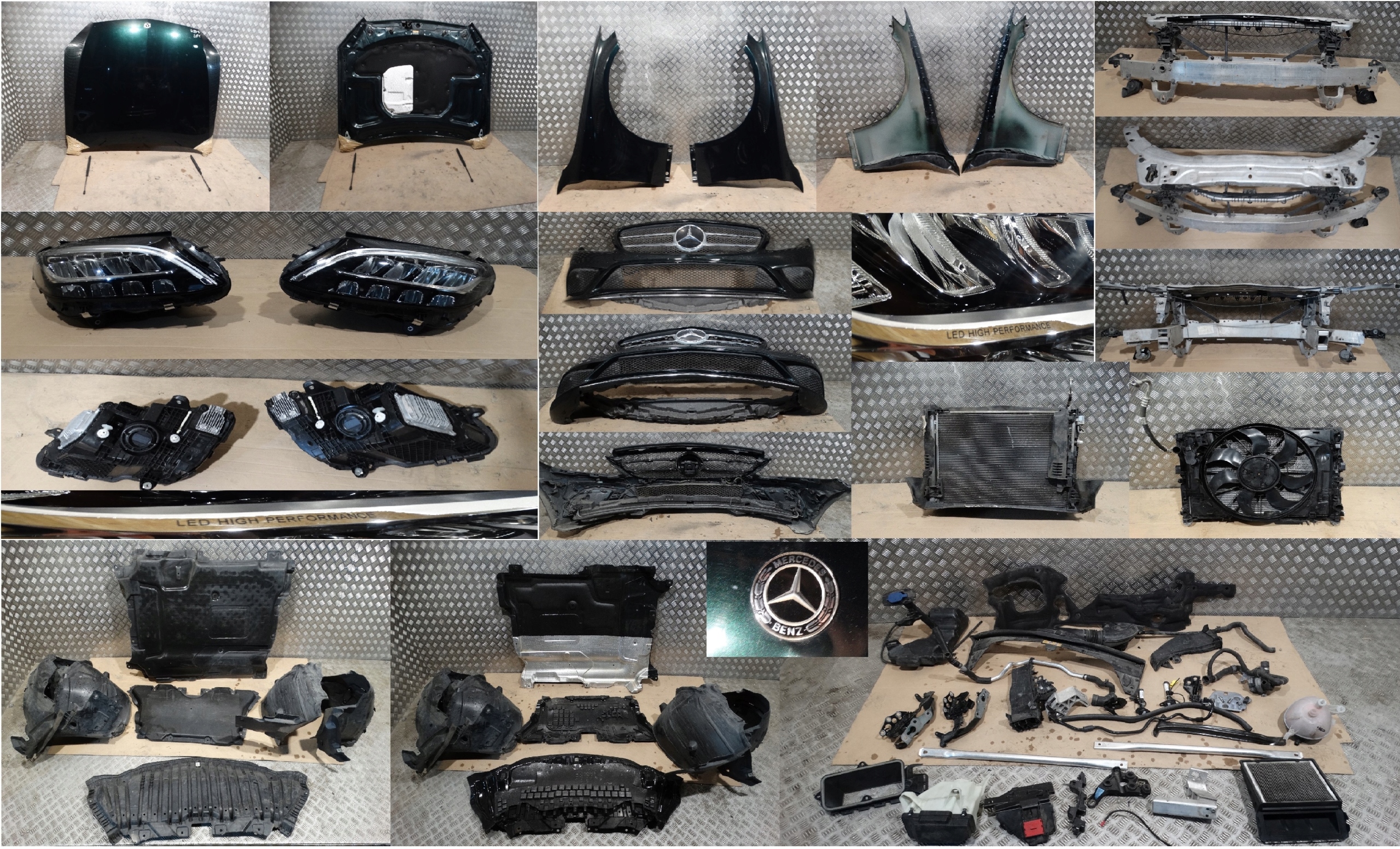 IDEALNY KPL.PRZOD MERCEDES W205 LIFT LED PERFORMENCE KOLOR 989 1