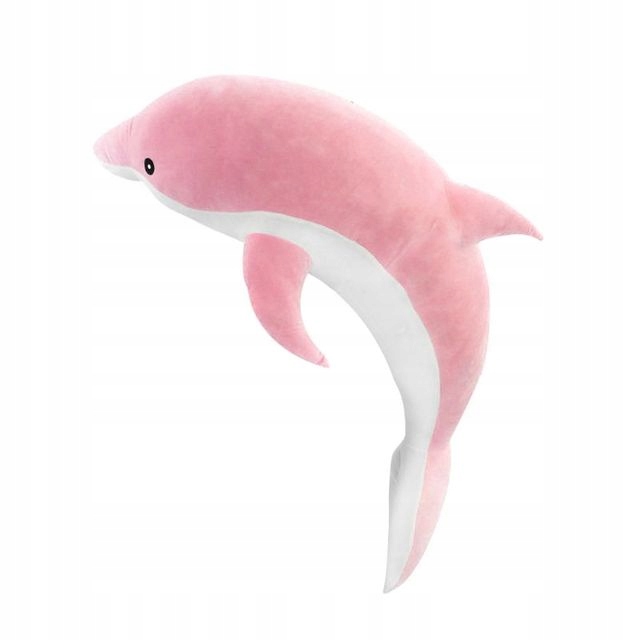 MEGA MASKOTKA DELFIN WAŁEK PLUSZAK 70 CM RÓŻOWY