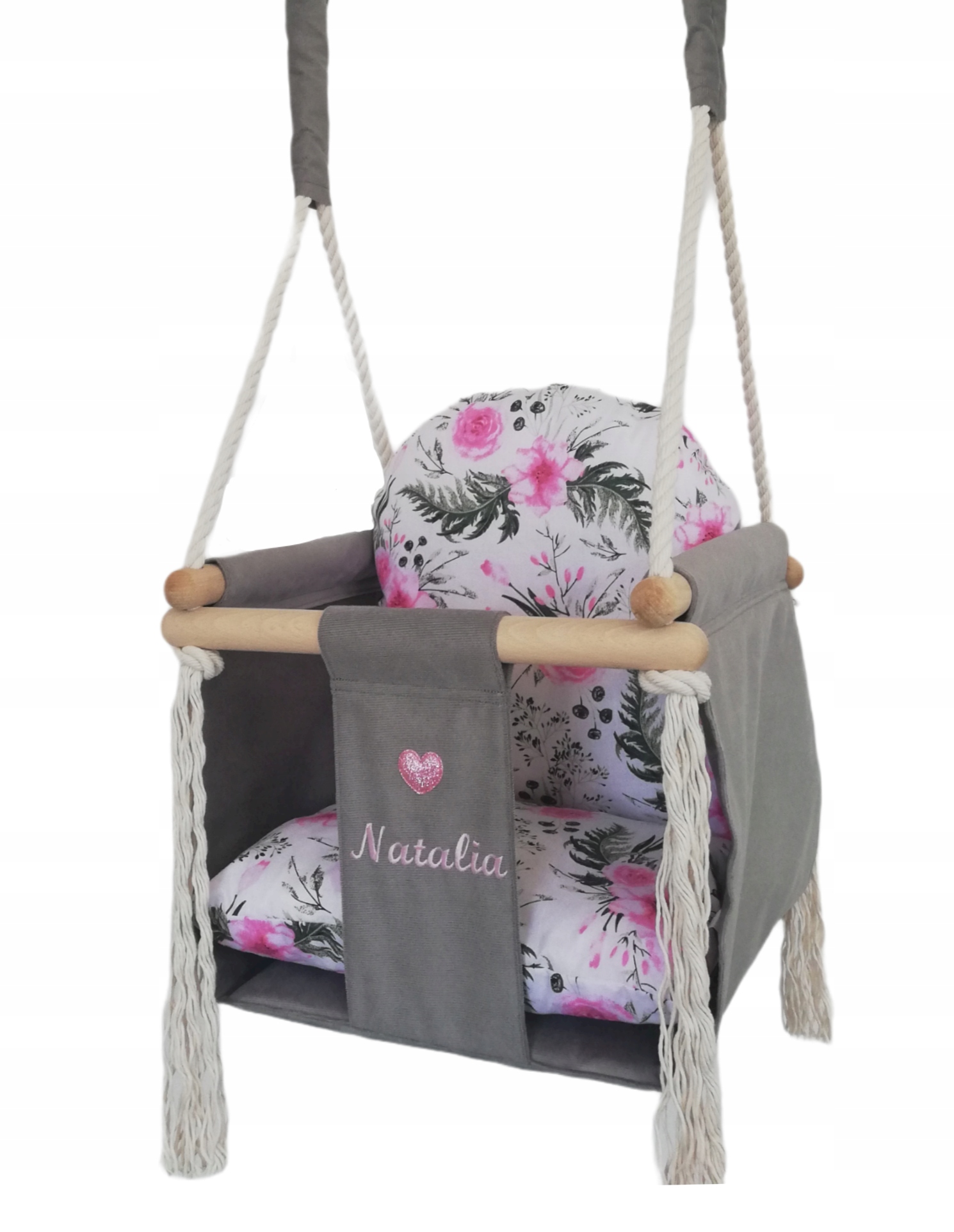 Dětská houpačka medvídek Velvet zpevněná domácí