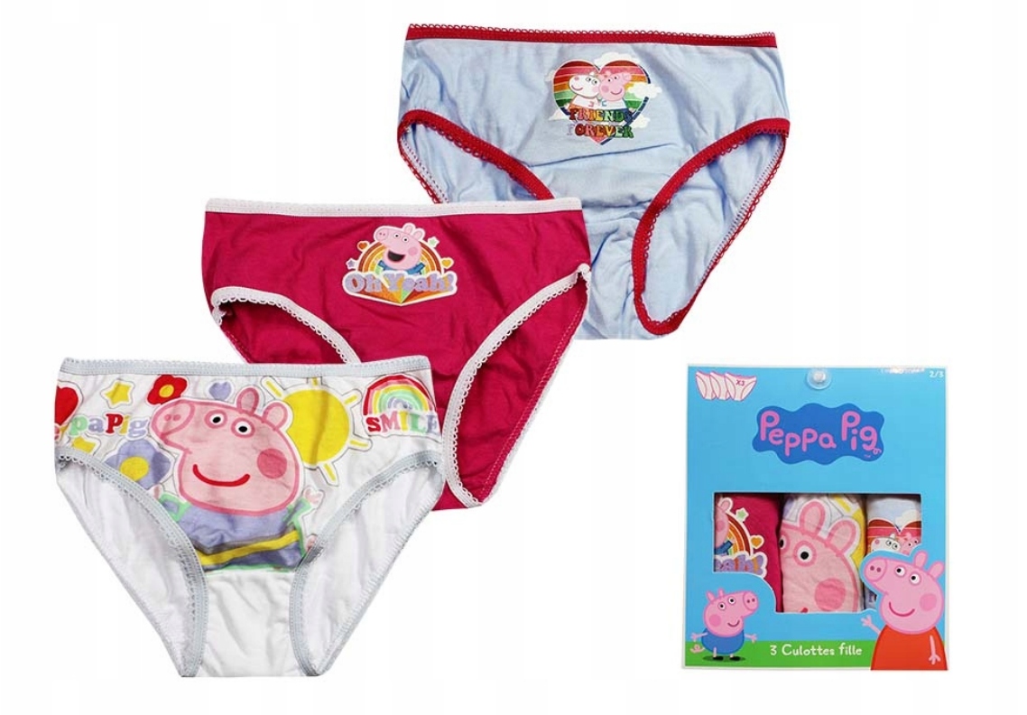 

Świnka Peppa Majtki figi 3 pack r 104-110 cm 4/5 l