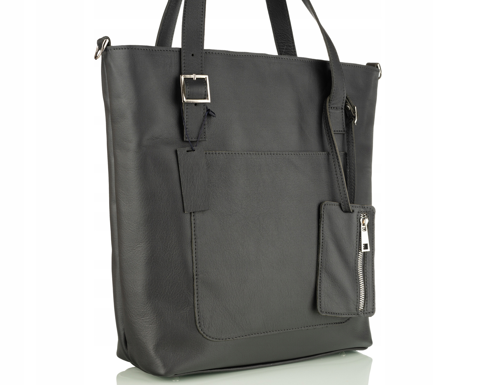 Dámská velká kožená kabelka A4 elegantní, exkluzivní polská výroba