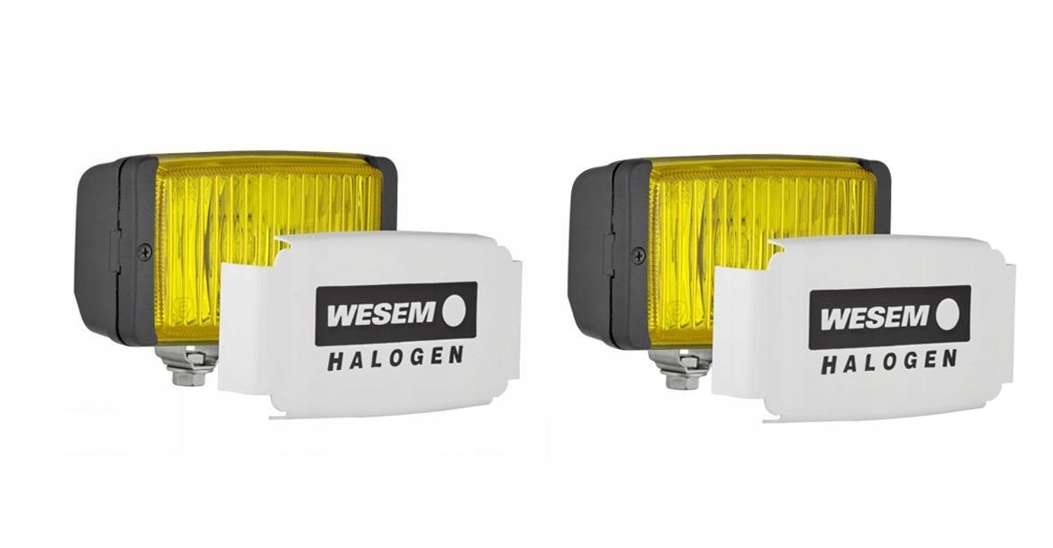 Reflektor przeciwmglowy zolty mglowy komplet 2szt halogeny zolte szklo SXS