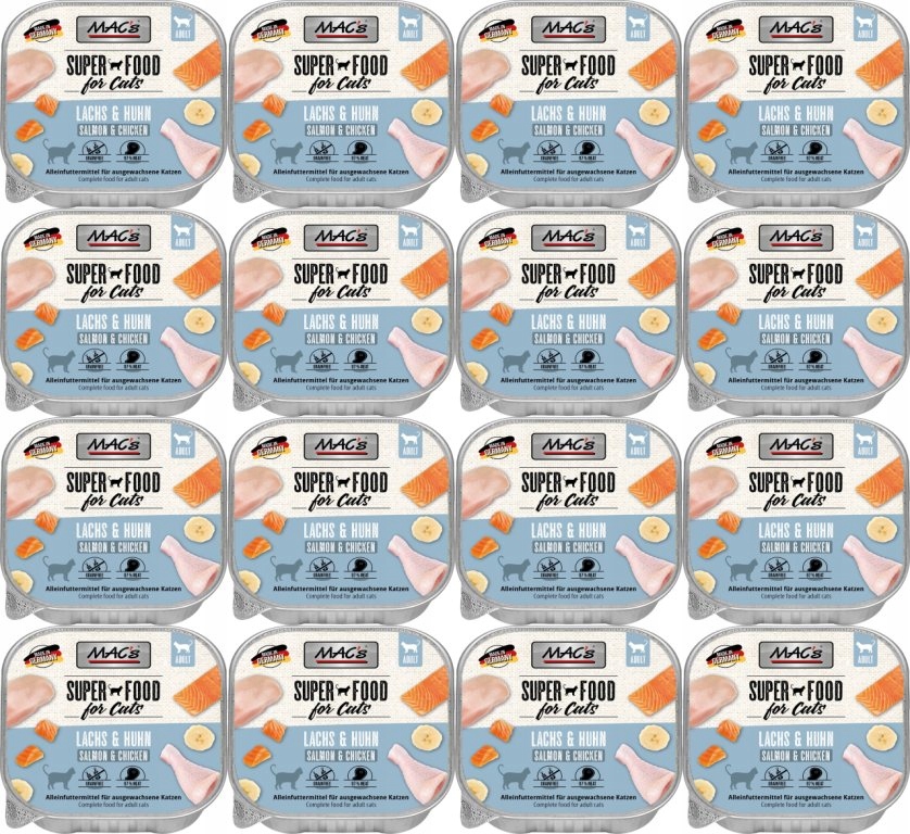 Levně MAC's Cat šála Losos, kuře 16 x 100 g