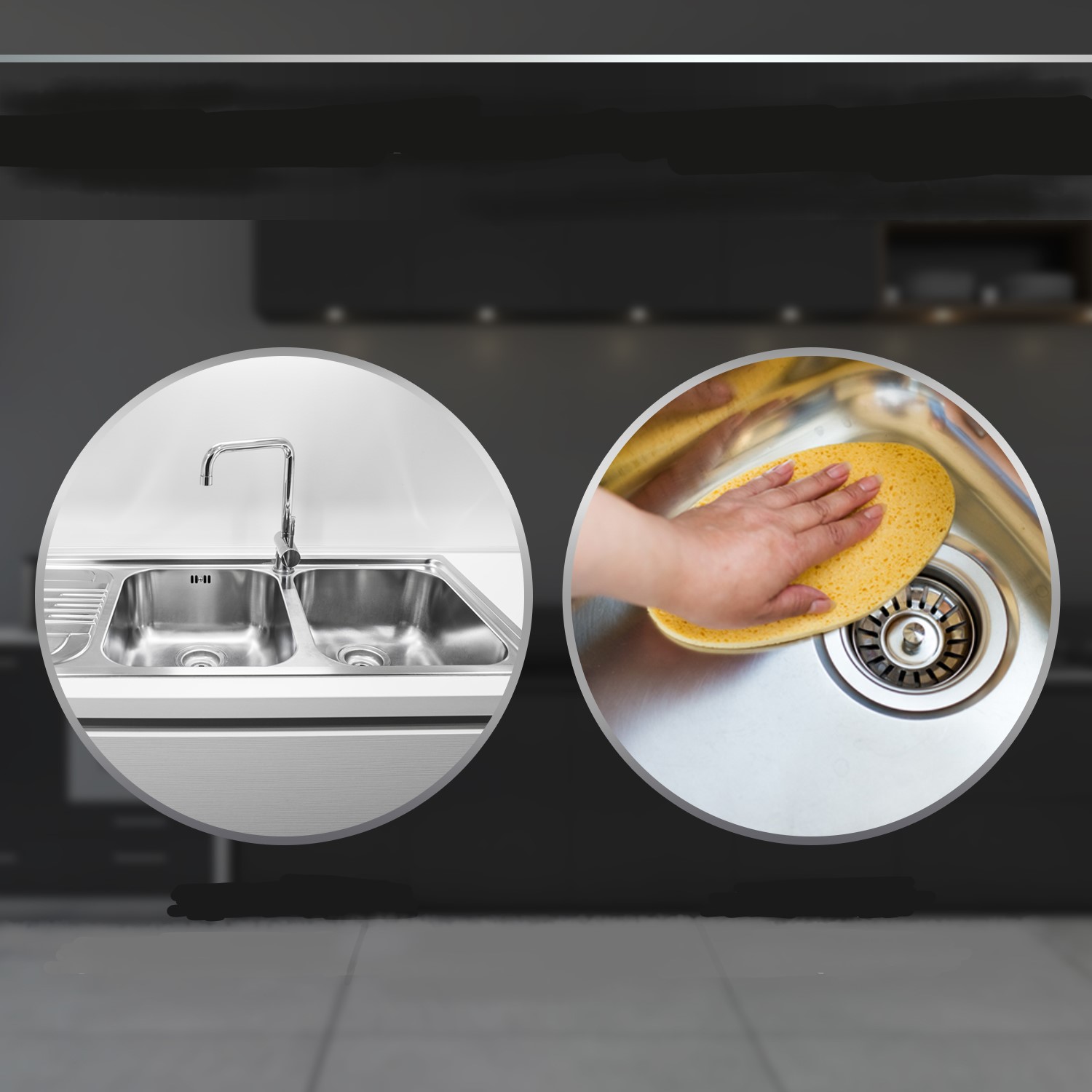 Syfon AQUADE do zlewu dwukomorowego FI 114 mm. Marka AQUADE