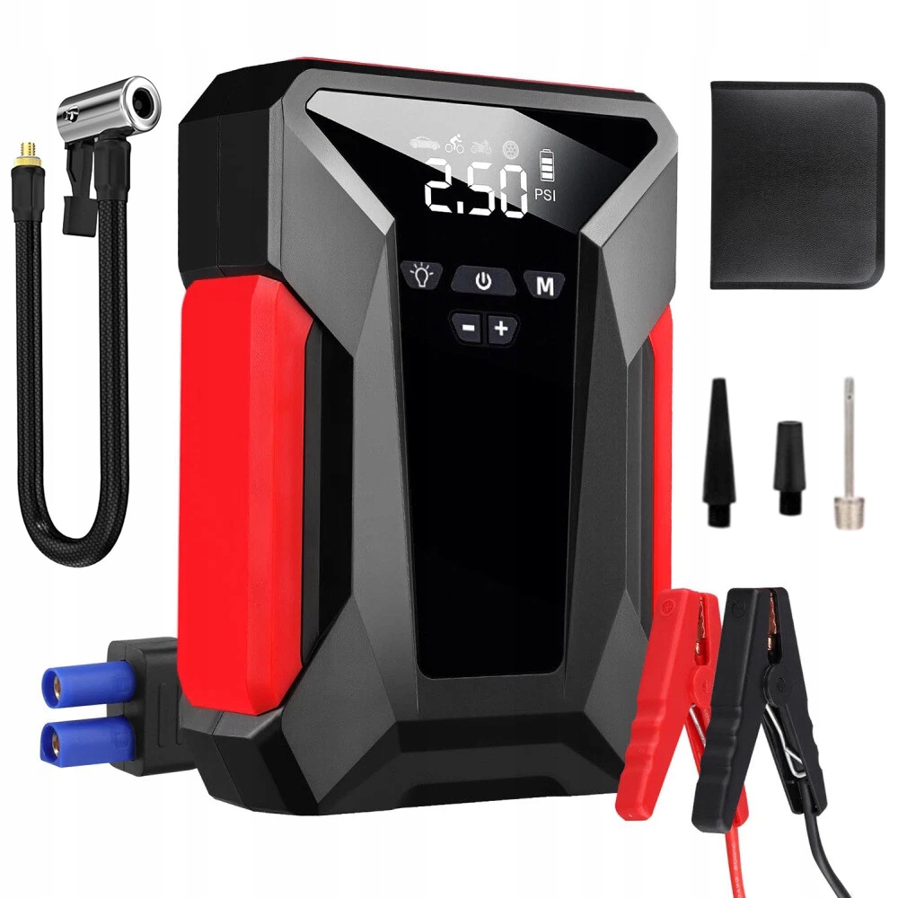 Startér Do Auta S Vzduchovým Kompresorem 1600A Špičkový 10000MAH