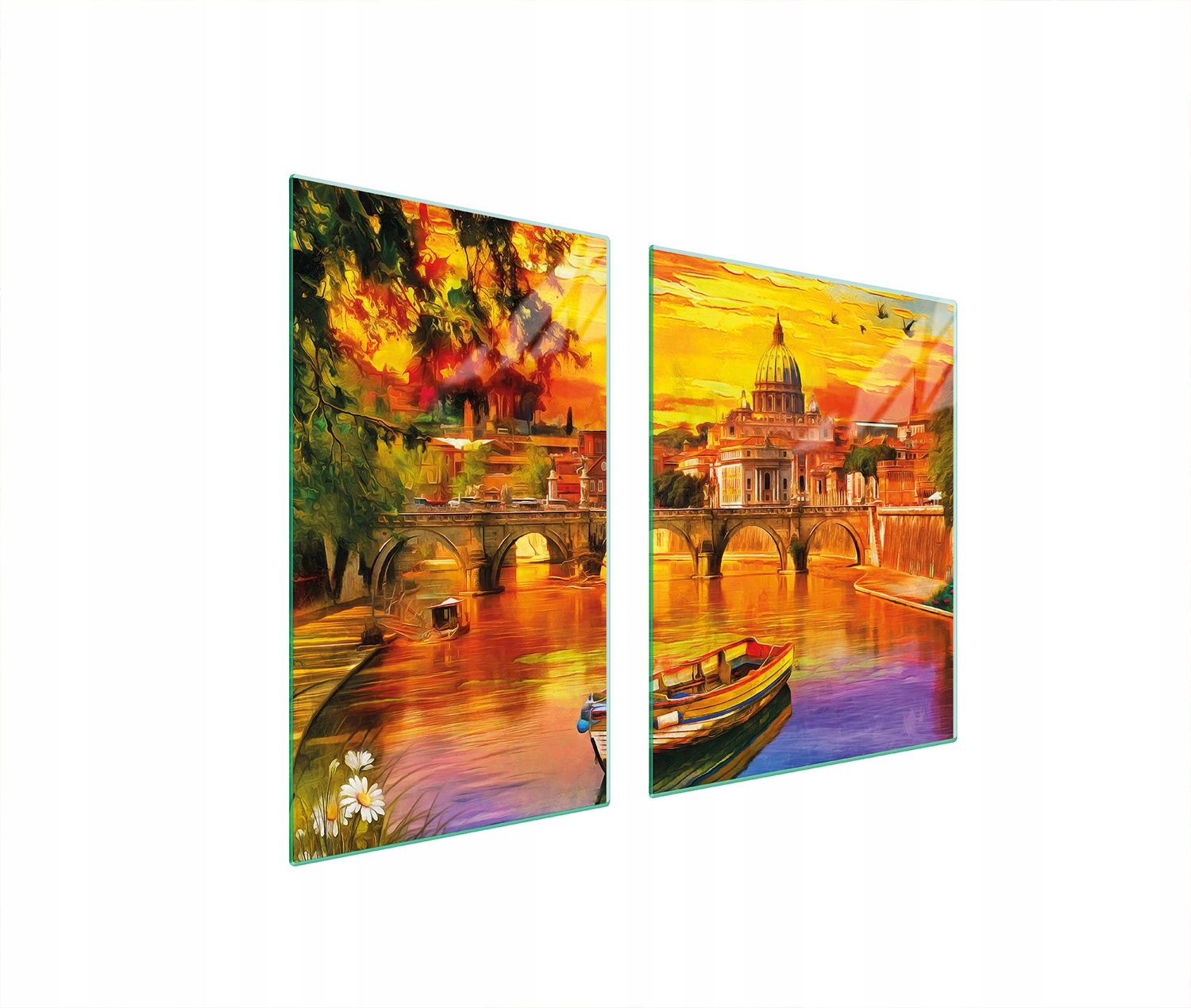 Skleněná Deska a Krájecí Deska 100x52 Loďka Tvrzené Sklo