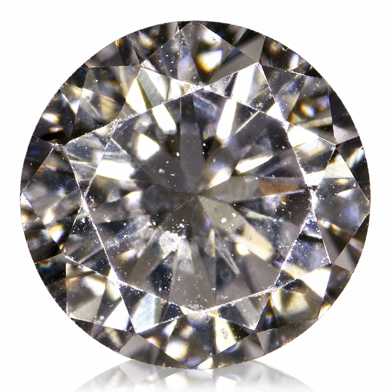 Přírodní diamant 0.04 ct Šedý VS2 Brilant certifikát Wbd