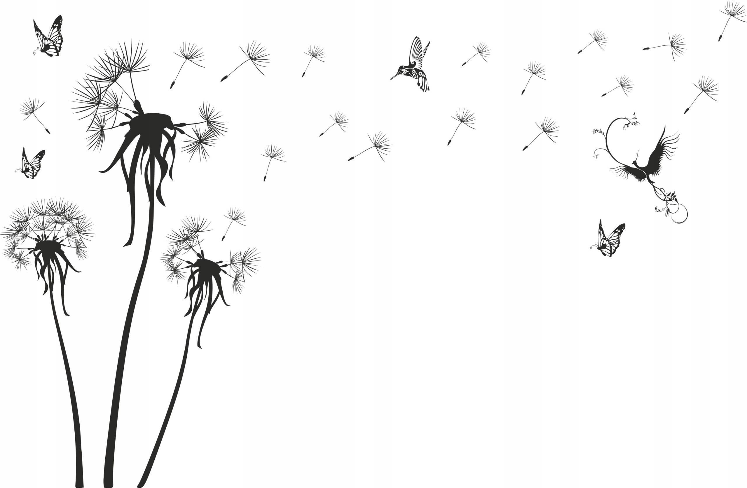 Samolepky na zeď Dmuchawce 200x300 cm 3AP