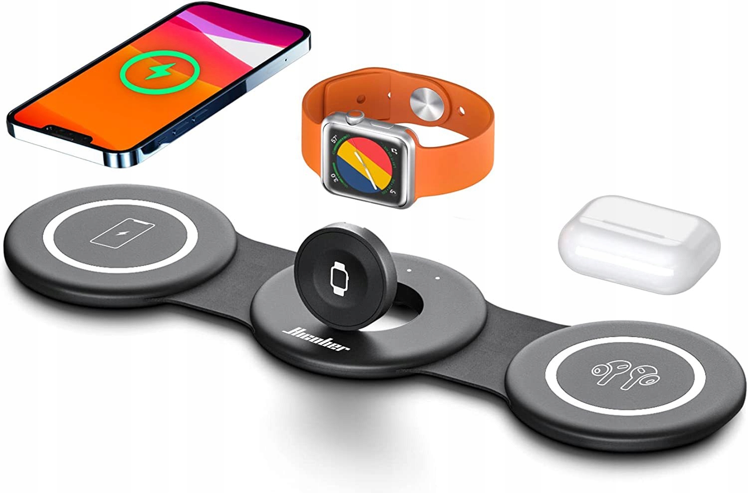 Bezprzewodowa ładowarka magnetyczna 3-w-1