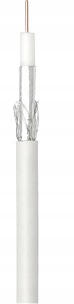 PRZEWÓD KABEL ANTENOWY KONCENTRYCZNY 4K FULL HD RG6U TV SAT ZESTAW 100M Model 73-614#