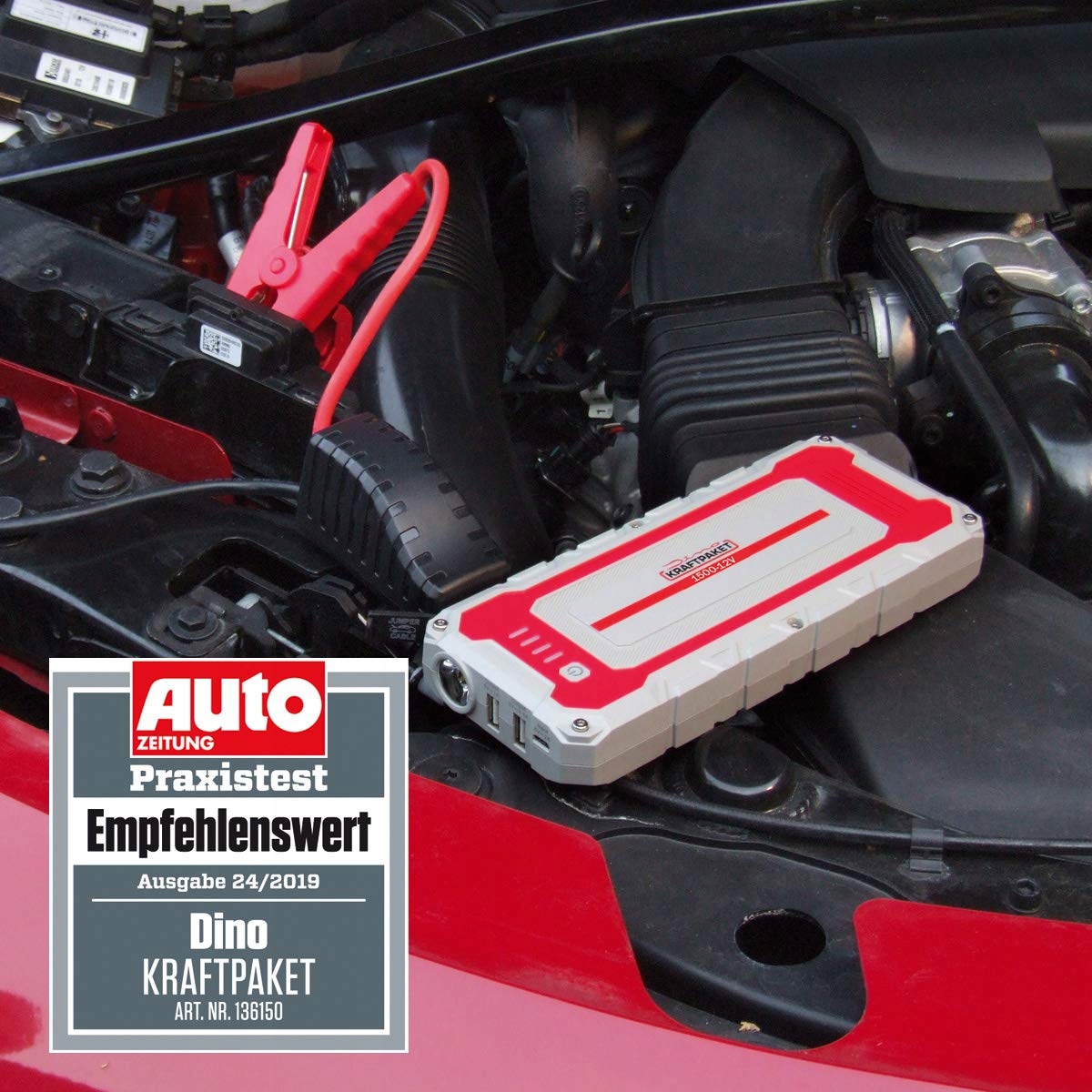 DINO KRAFTPAKET 12V 1500A Powerbank Rozruchowa Do Aut Diesel Benzyna E-Auto — miniatura 2