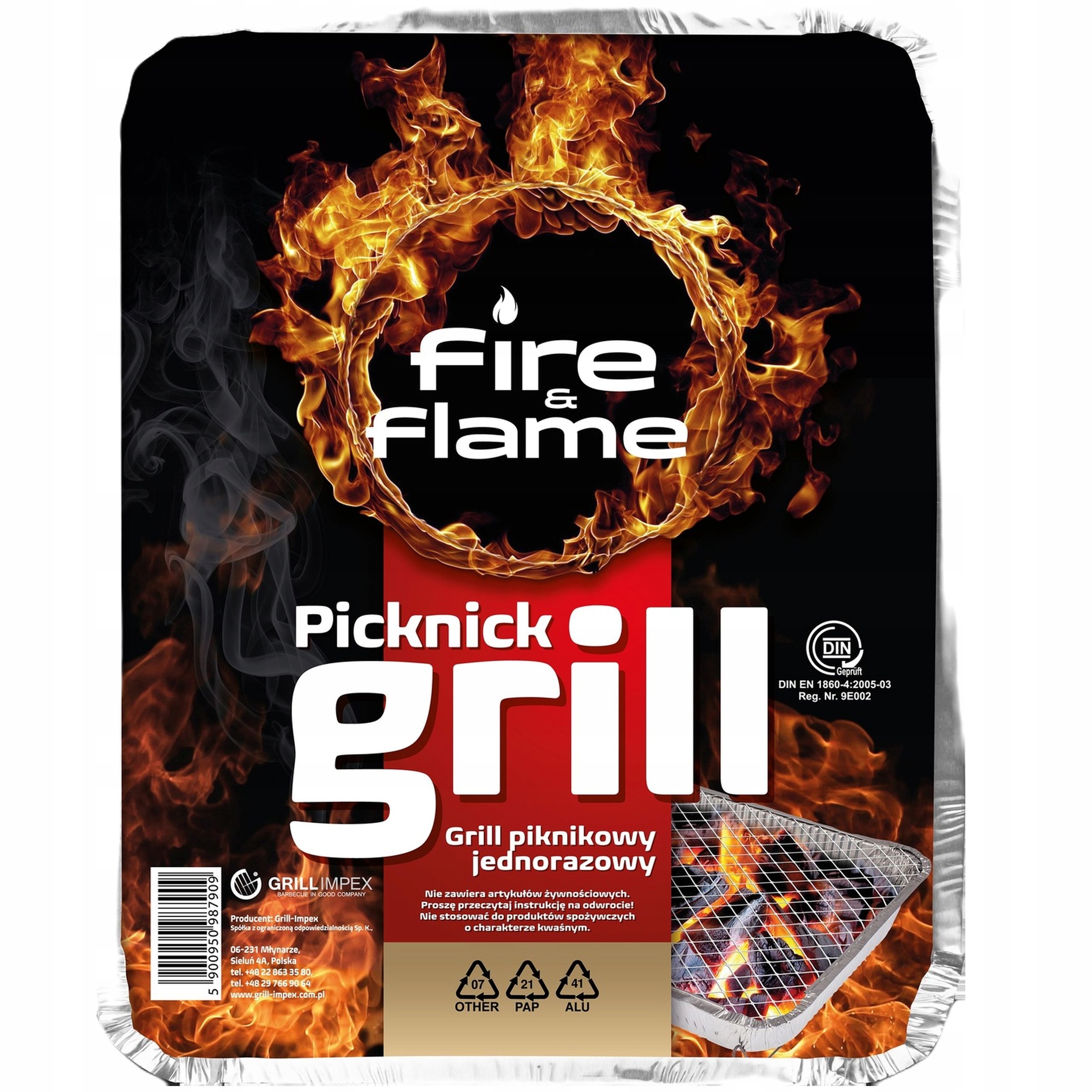 

3x Grill Jednorazowy Turystyczny Węglowy Piknikowy